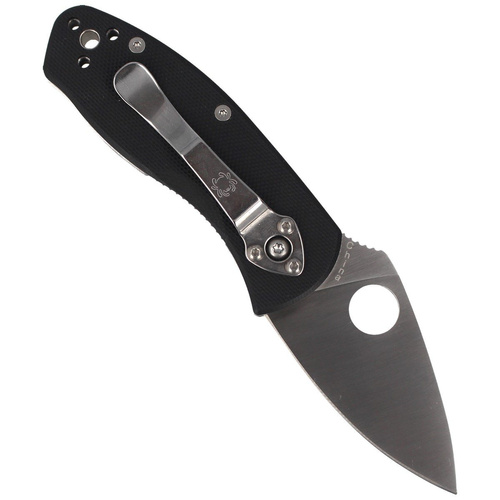 Spyderco - Ambitious G-10 Black Plain Folding Knife - C148GP