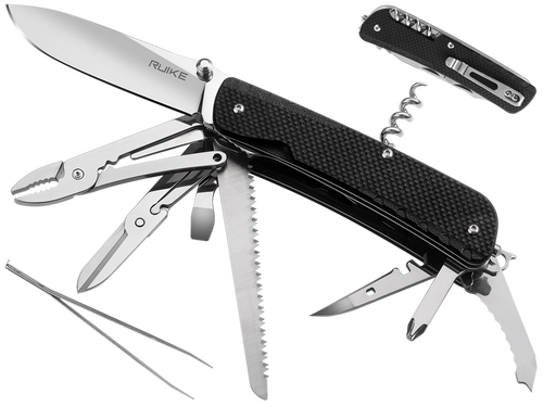 Ruike - Multifunctional Pocket Knife LD51-B - 23 Tools - Black - 340-020