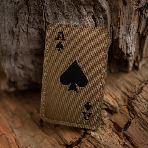 M-Tac - Patch Ace of Spades - Cordura 500D - Coyote / Black - 51109502