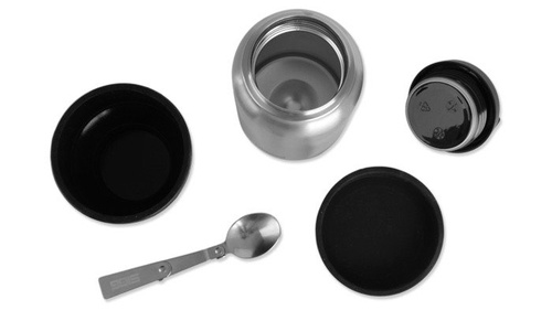 SIGG - Hot&Cold Food Jar Brushed with Bowl & Spoon - 0.5L - Silver - 8592.20