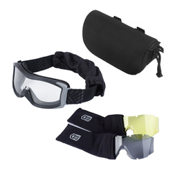 Bolle Tactical - Ballistic Goggles with Interchangeable Visors - Ventilated frame - Black - X1000T70M