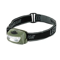 M-Tac - 4+1 LED Head Flashlight - 18 Lumens - Olive - MTC-HL-022-OD