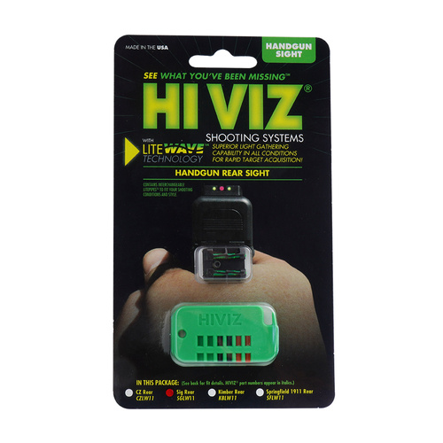Hiviz - Fiber-Optic Rear Sights for Sig Sauer Pistols - SGLW18