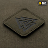 M-Tac - Laser cut Valknut square patch - Black / Ranger Green - 51162232