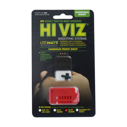 Hiviz - Fiber-Optic Front Sights for Sig Sauer P-Series Pistols - SGLW08