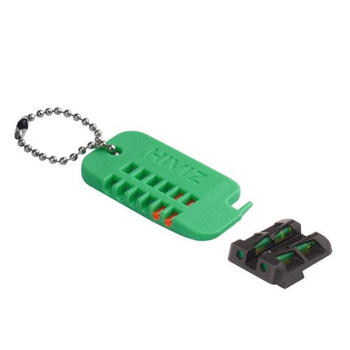 HIVIZ - Fiber-Optic Rear Sight for Glock - Three Rod Colors - GLLW15/-RDGRBK