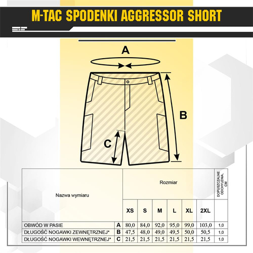 M-Tac - Aggressor Tactical Shorts - Polycotton - Rip-Stop - Dark Olive - 20018048