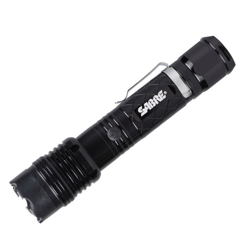 Sabre Red - Rechargeable Flashlight With Stun Gun - 1 M V - 80 lm - Black - S-1000SF
