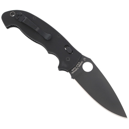 Spyderco - Manix™ 2 XL G-10 Black / Black Blade Knife - C95GPBBK2