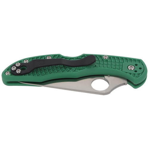 Spyderco - Delica® 4 FRN Flat Ground Green Knife - C11FPGR