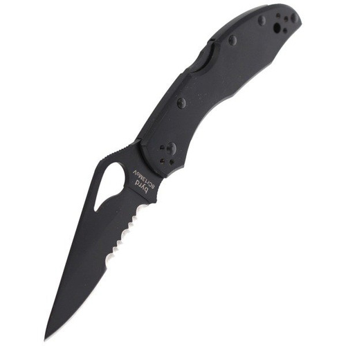 Spyderco - Byrd Meadowlark™ 2 Stainless Black / Black Blade CombinationEdge Knife - BY04BKPS2