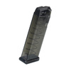 ETS - Polymer Magazine for Glock 17 / 18 / 19 / 19X / 26 / 34 / 45 - 9x19 mm - 17 rounds - Carbon Smoke Series - SMK-GLK-17