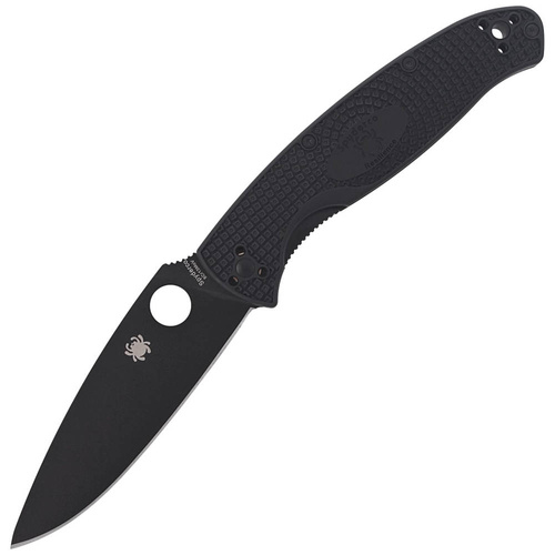 Spyderco - EDC Knife Resilience Lightweight Black Blade - Plain - Black - C142PBBK