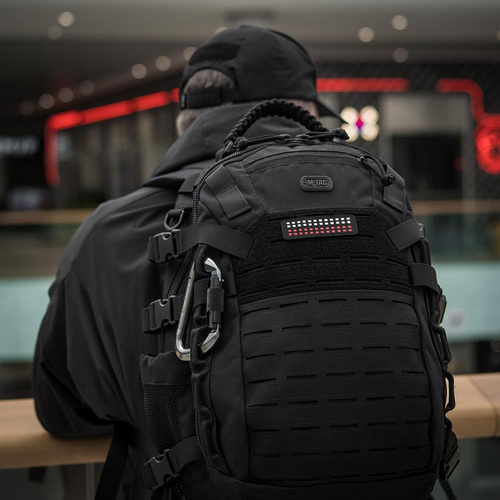 M-Tac - Polish Flag Patch - Fluorescent - Pixels - Laser Cut - Black / Red / White - 51005102