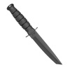 Ka-Bar 1254 - Short Tanto military knife - Black - Leather sheath 