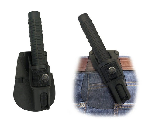 ESP - Hardened expandable baton with Fobus holder - 18" - Extra Grip handle - Black - EXB-18H BLK BH-24