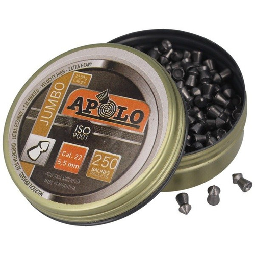 Apolo - Airgun Pellets Jumbo Extra Heavy - .22 / 5.52mm - 250 pcs - E19921-2