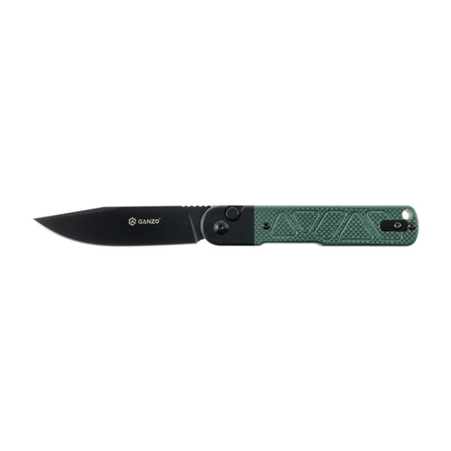 Ganzo - Knife Folding EDC G767-PT-GB - 9CR14 - Black / Green - G767PT-GB