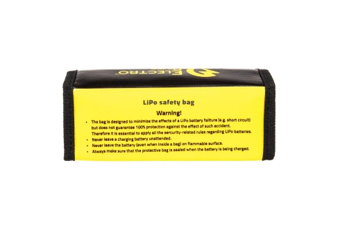 Electro River - Li-Po Box Battery Protection Bag - Black / Yellow - ELR-06-024600