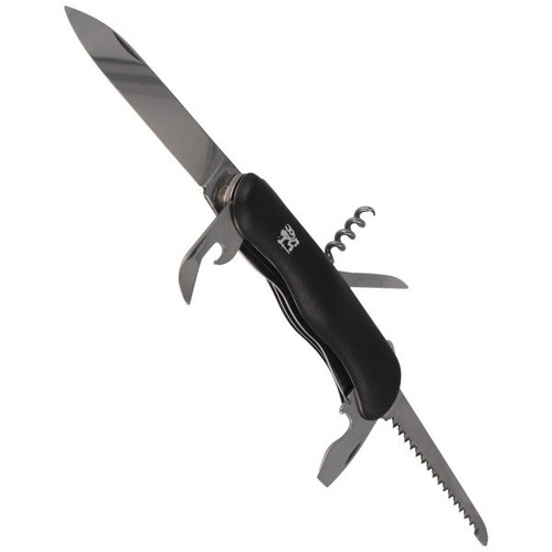 Mikov - Multifunction Pocket Knife Praktik 110 mm - 6 Tools - Black - 115-NH-6/AK BLK