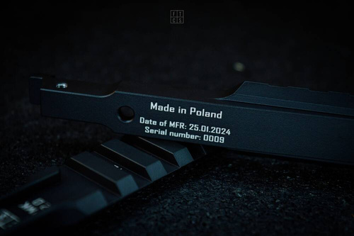 FTCS - Mount for optics behind the AK PMK 2.0 Picatinny riflescope - Black H-146 - No. 18.