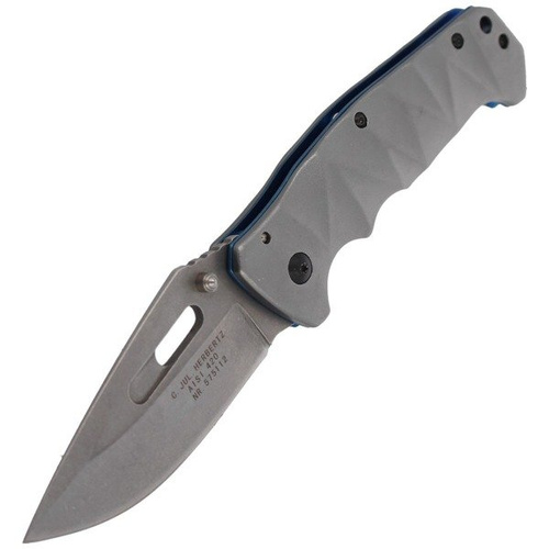 Herbertz Solingen - Knife Clip Point Stone Wash Finish Folder - 575112