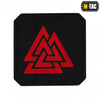 M-Tac - Laser Cut Valknut Square Patch - Red / Black - 51162233