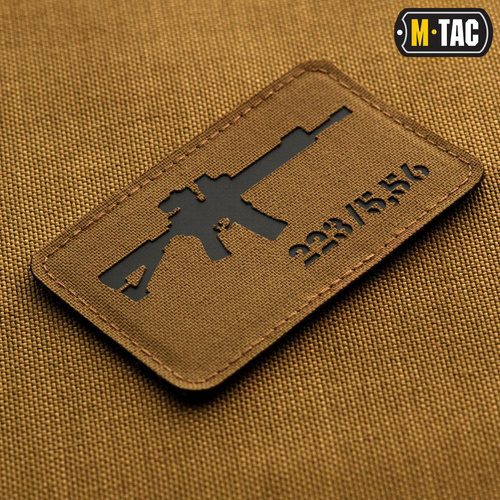 M-Tac - AR-15 223/5.56 Laser Cut Patch - Coyote/Black - 51111502