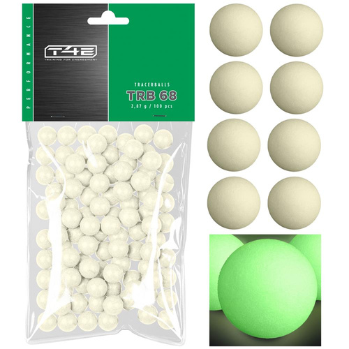 Umarex - T4E Performance TRB Tracer Rubber Balls Cal. .68 - 100 pcs. - Fluorescent - 2.4494