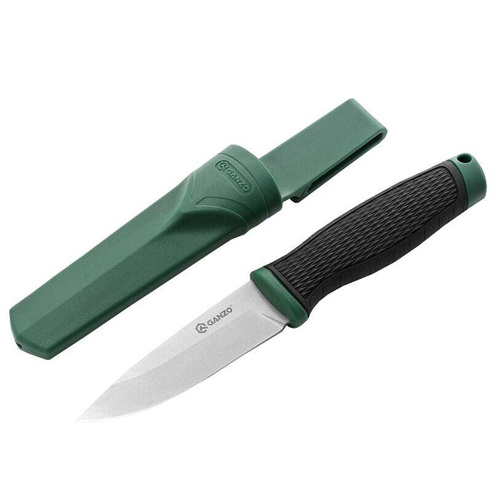 Ganzo - Survival Knife - 8Cr14 - Black / Green - G806-GB