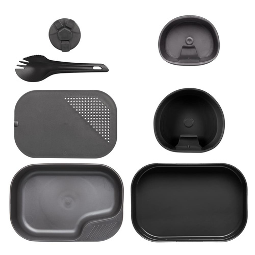 Wildo - Camp-a-Box Complete Travel Cookware Set - Black / Gray - SE-CAB-PP-0119A.