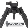 Leapers - UTG Recon 360 TL Foldable Bipod 5.5-7" - Picatinny - Black - TL-BP02-A