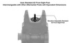 UTG - Accu-Sync Spring-loaded Flip-Up Front Sight for AR15 - Picatinny - Black - MNT-757