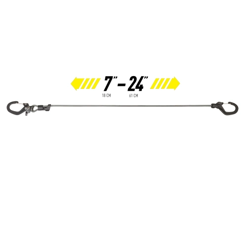 Nite Ize - Flexible Rope with CamJam SlideLock - Aluminum - Black - CJSLB5-01-R3