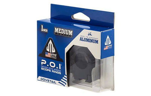 Leapers - Two Piece Mount UTG POI 1"/11 - 25.4 mm - Medium - Black - RDU012515