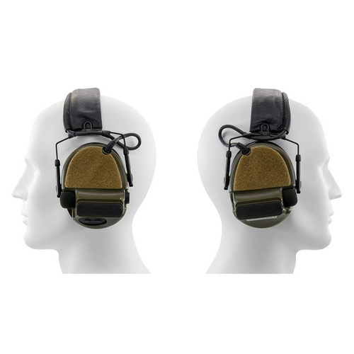 Earmor - Hook-and-Loop Fasteners for Peltor Comtac - Black - S14