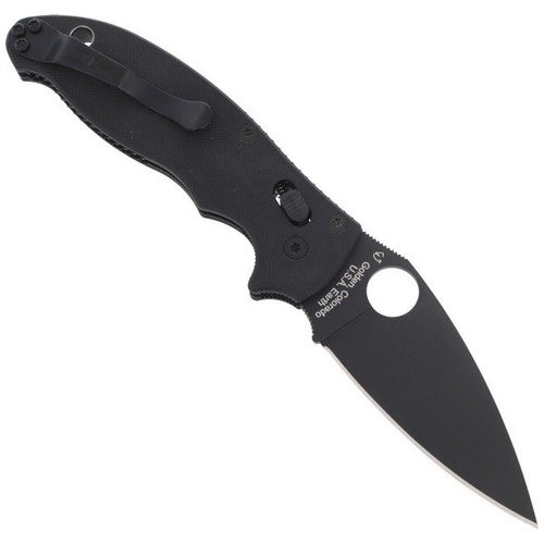 Spyderco - Manix™ 2 G-10 Black / Black Blade Knife - C101GPBBK2