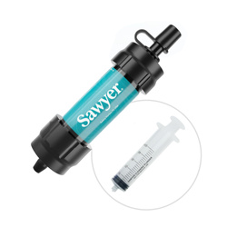 Sawyer - Water Filter Single Mini - 28 mm Thread - 0.1 μm - Teal - SP340A