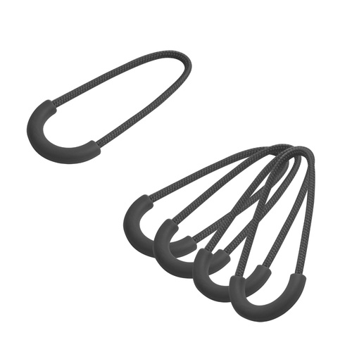101 Inc. - Zipper Ring Puller - Pack of 5 - Black - 359710-BK