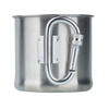Mil-Tec - Travel Mug with Carabiner - 500 ml - Steel - 14607900