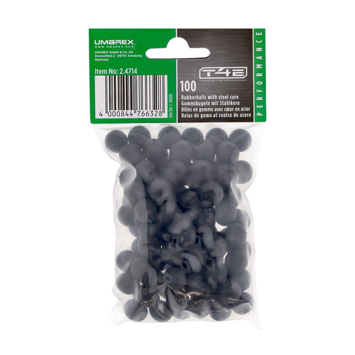 Umarex - Rubber Bullets T4E Performance RBI 43 cal. - 100 pcs. - Steel Core - 2.4714