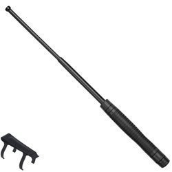 ESP - Hardened expandable baton with clip - 18'' - Ergonomic Handle - EXB-18HE BLK BC-01