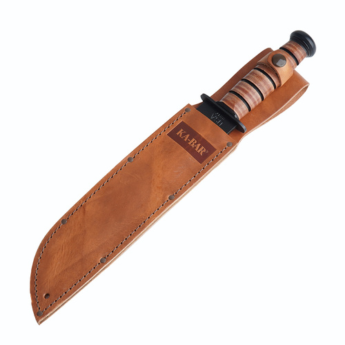 Ka-Bar 2217 - Leather Handled Big Brother Knife