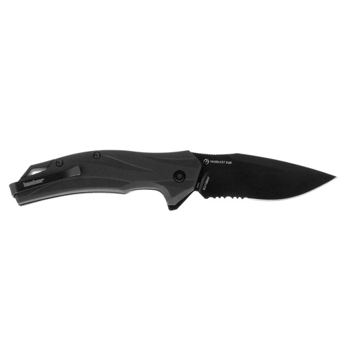Kershaw - EDC Folding Knife Lateral Black Serrated - 8Cr13MoV - Black - 1645BLKST