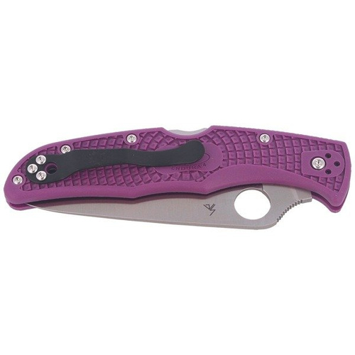 Spyderco - Endura® 4 FRN Flat Ground Purple Knife - C10FPPR