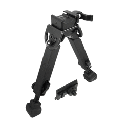 UTG - Rubber Armored Full Metal Bipod with Picatinny Mount QD - 6.0"- 8.5" - Black - TL-BP20Q-A