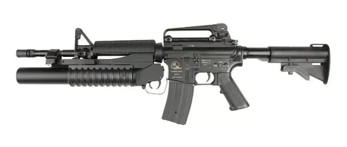 Double Bell - Grenade Launcher Replica M203 Long Version - Black - DBY-04-001131