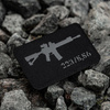 M-Tac - AR-15 223/5.56 Laser Cut Patch - Black/Gray - 51111211