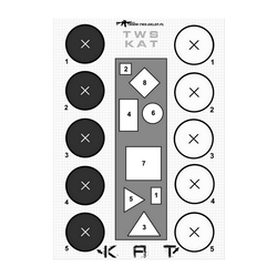 Tactical Weapon System - Shooting Target KAT - Chalk Paper - TWS KAT
