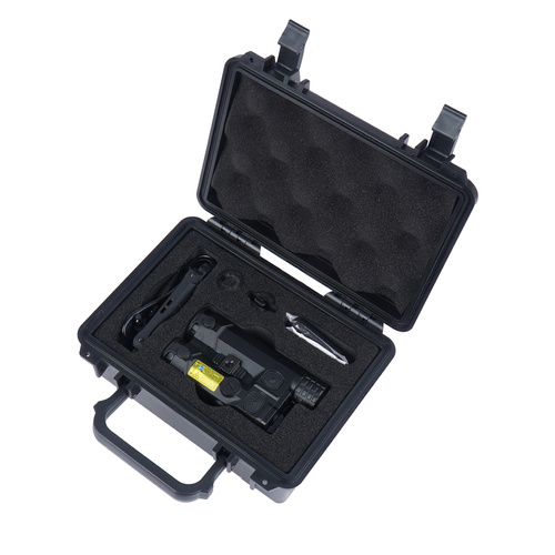 Holosun - Laser Target Indicator Iris-4 with Flashlight - Aluminum - Green - IR - Black - IRIS-GR4